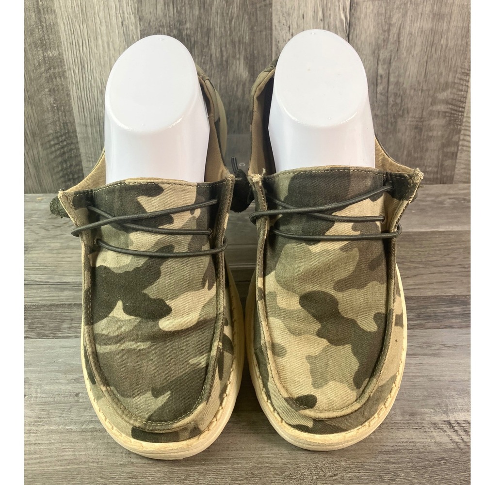 Hey Dude Wendy Camo Slip On Loafers Womens Size 7 Canvas Shoes 121417005 - Picture 3 of 7